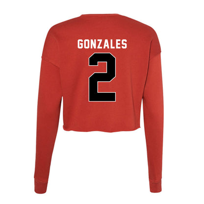 Houston - NCAA Women's Soccer : Laney Gonzales - Women's Cropped Crew Fleece-1