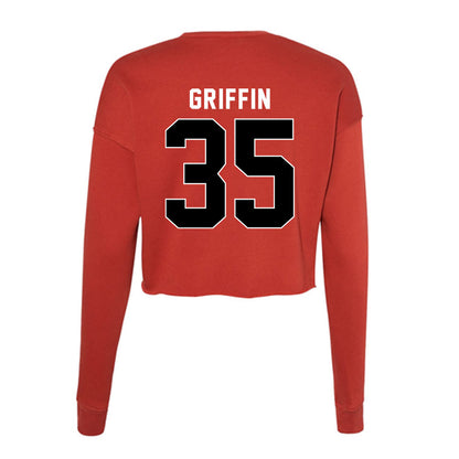 Houston - NCAA Softball : Kylei Griffin - Women's Cropped Crew Fleece-1