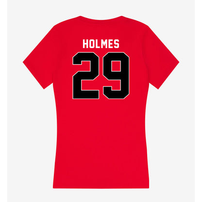 Houston - NCAA Football : Javen Holmes - Women's V-Neck T-Shirt-1
