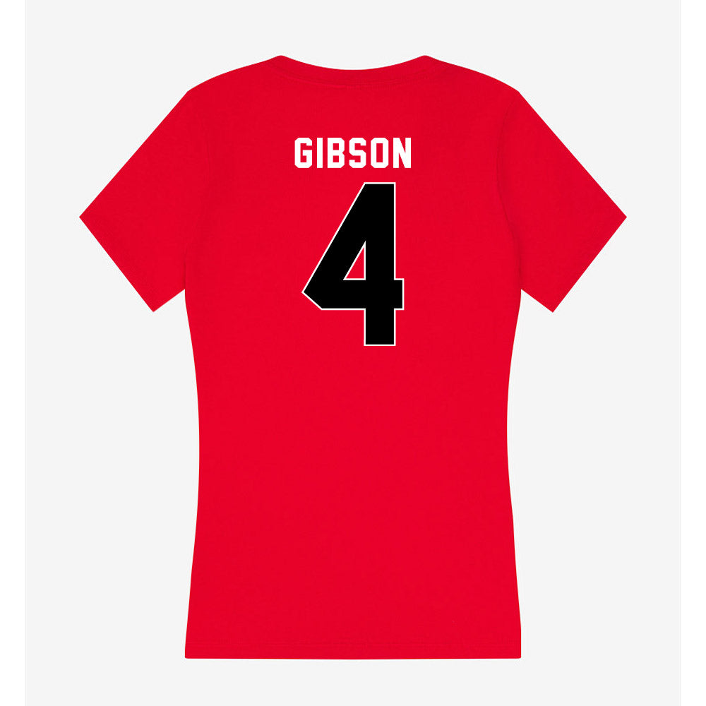 Houston - NCAA Women's Volleyball : Daryl Gibson - Women's V-Neck T-Shirt-1