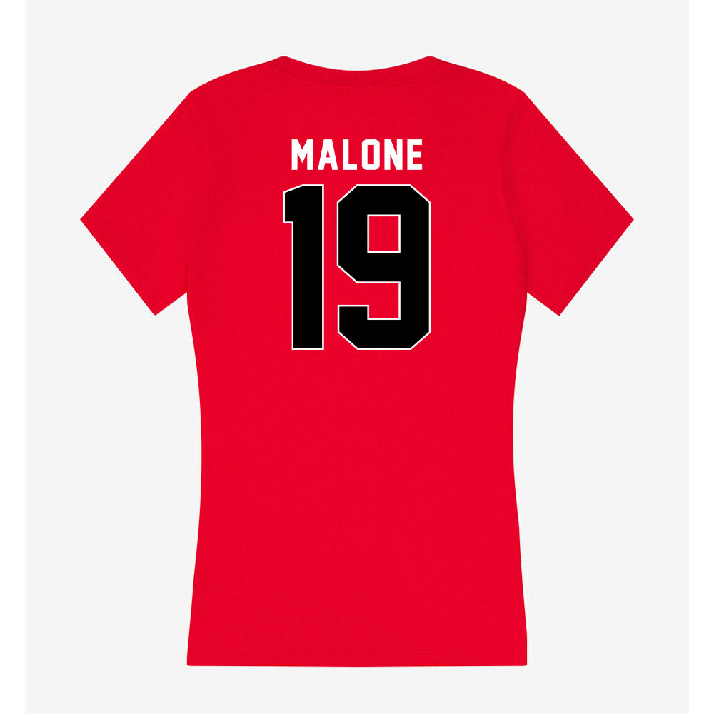 Houston - NCAA Football : Miller Malone - Women's V-Neck T-Shirt-1