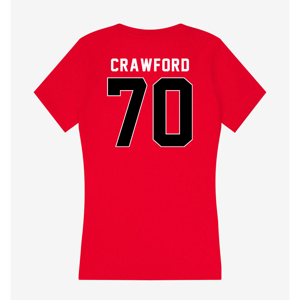 Houston - NCAA Football : Larry Crawford - Women's V-Neck T-Shirt-1