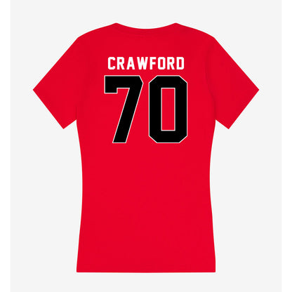 Houston - NCAA Football : Larry Crawford - Women's V-Neck T-Shirt-1