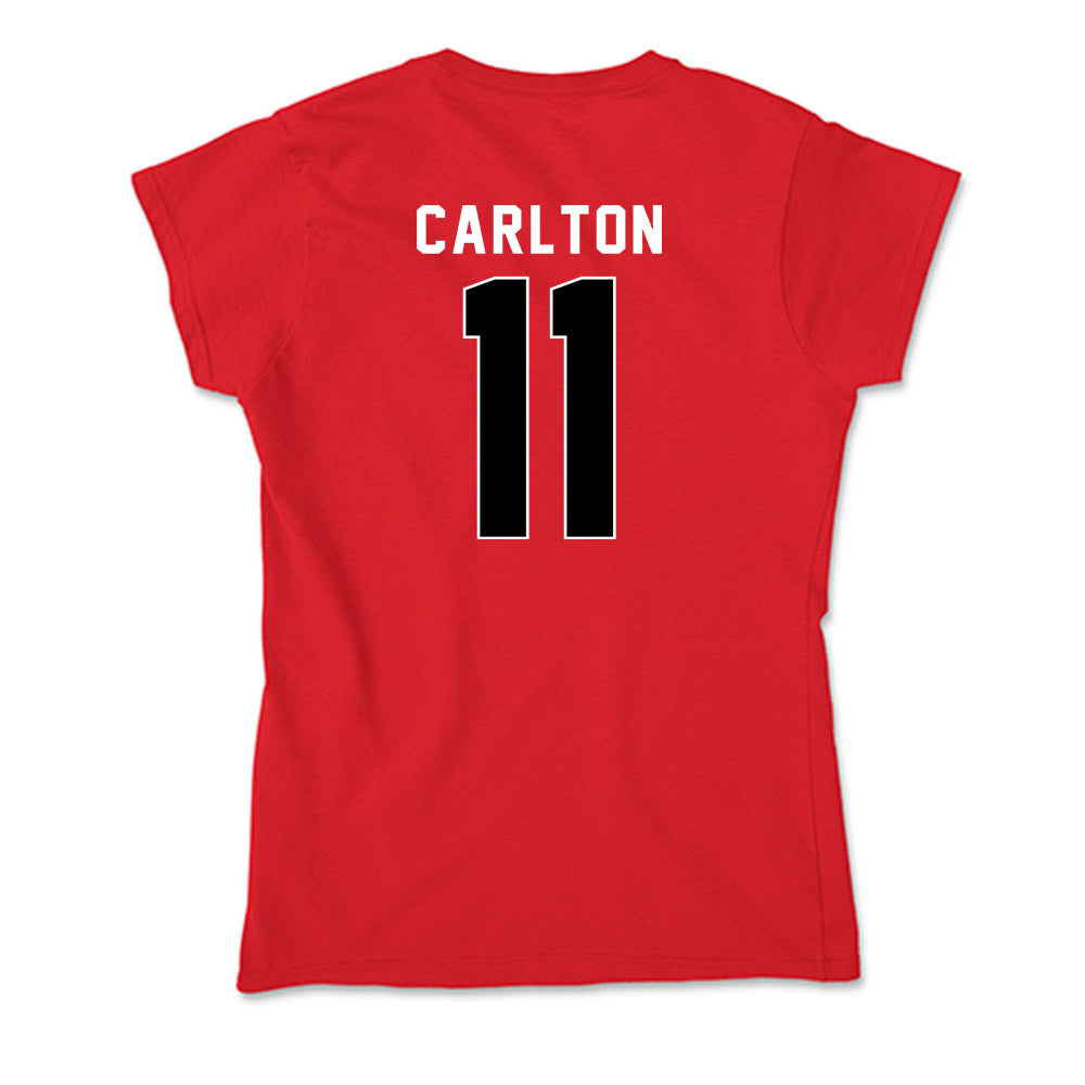 Houston - NCAA Women's Basketball : Justice Carlton - Soft Style Women’s T-Shirt-1