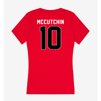 Houston - NCAA Football : Latreveon McCutchin - Women's V-Neck T-Shirt-1