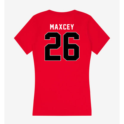 Houston - NCAA Baseball : Dylan Maxcey - Women's V-Neck T-Shirt-1