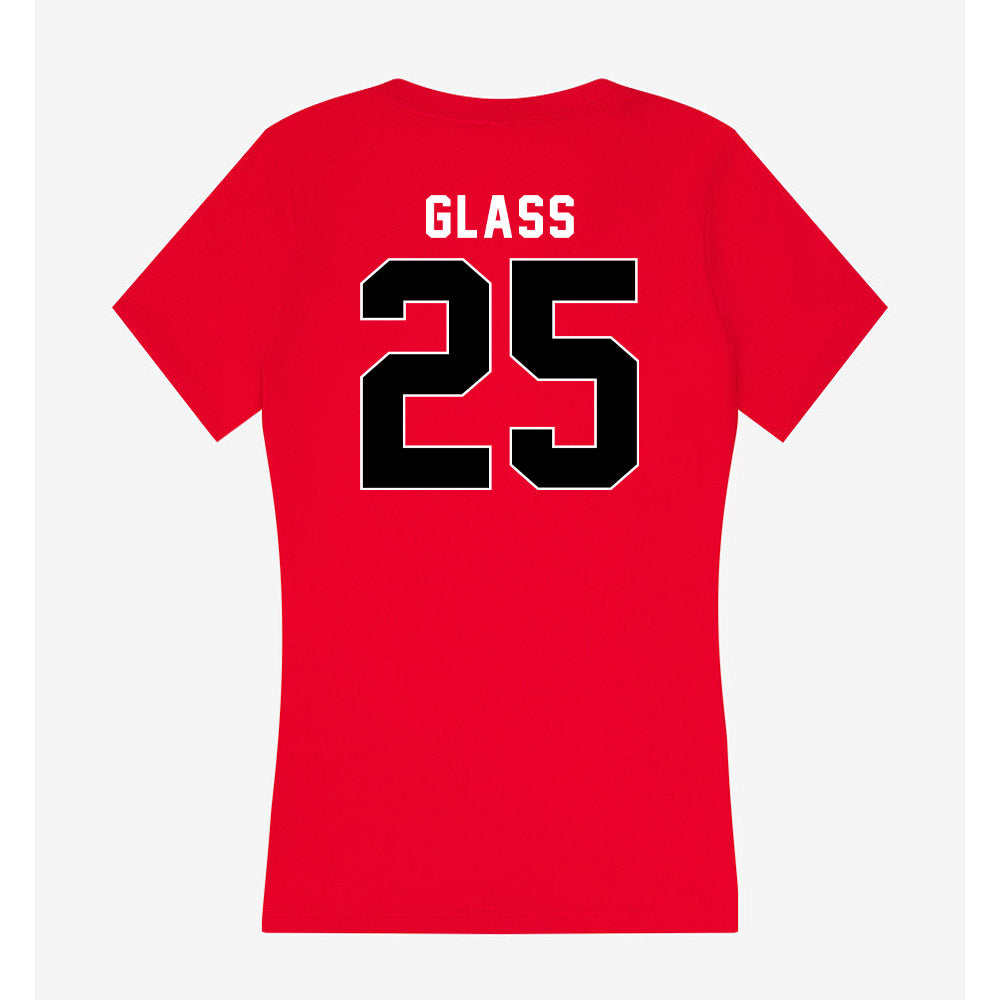 Houston - NCAA Football : Carmycah Glass - Women's V-Neck T-Shirt-1