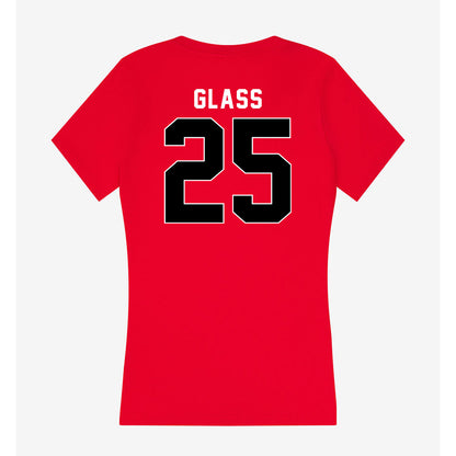 Houston - NCAA Football : Carmycah Glass - Women's V-Neck T-Shirt-1