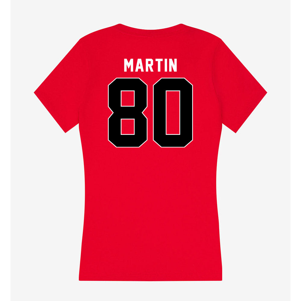 Houston - NCAA Football : Jaquise Martin - Women's V-Neck T-Shirt-1