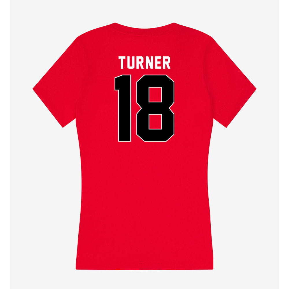 Houston - NCAA Football : Tyson Turner - Women's V-Neck T-Shirt-1