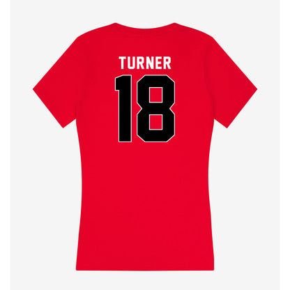 Houston - NCAA Football : Tyson Turner - Women's V-Neck T-Shirt-1