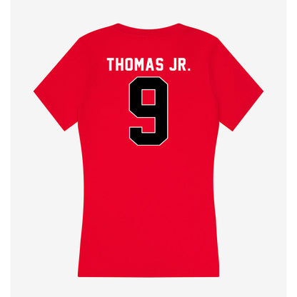 Houston - NCAA Men's Basketball : Dedan Thomas Jr. - Women's V-Neck T-Shirt-1