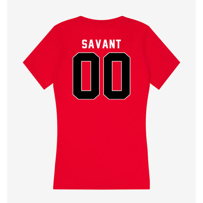 Houston - NCAA Softball : Kylee Savant - Women's V-Neck T-Shirt-1