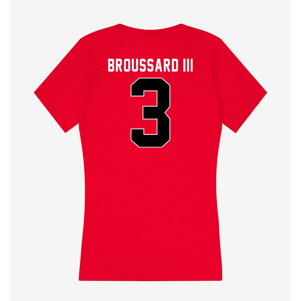 Houston - NCAA Football : Harvey Broussard III - Women's V-Neck T-Shirt-1