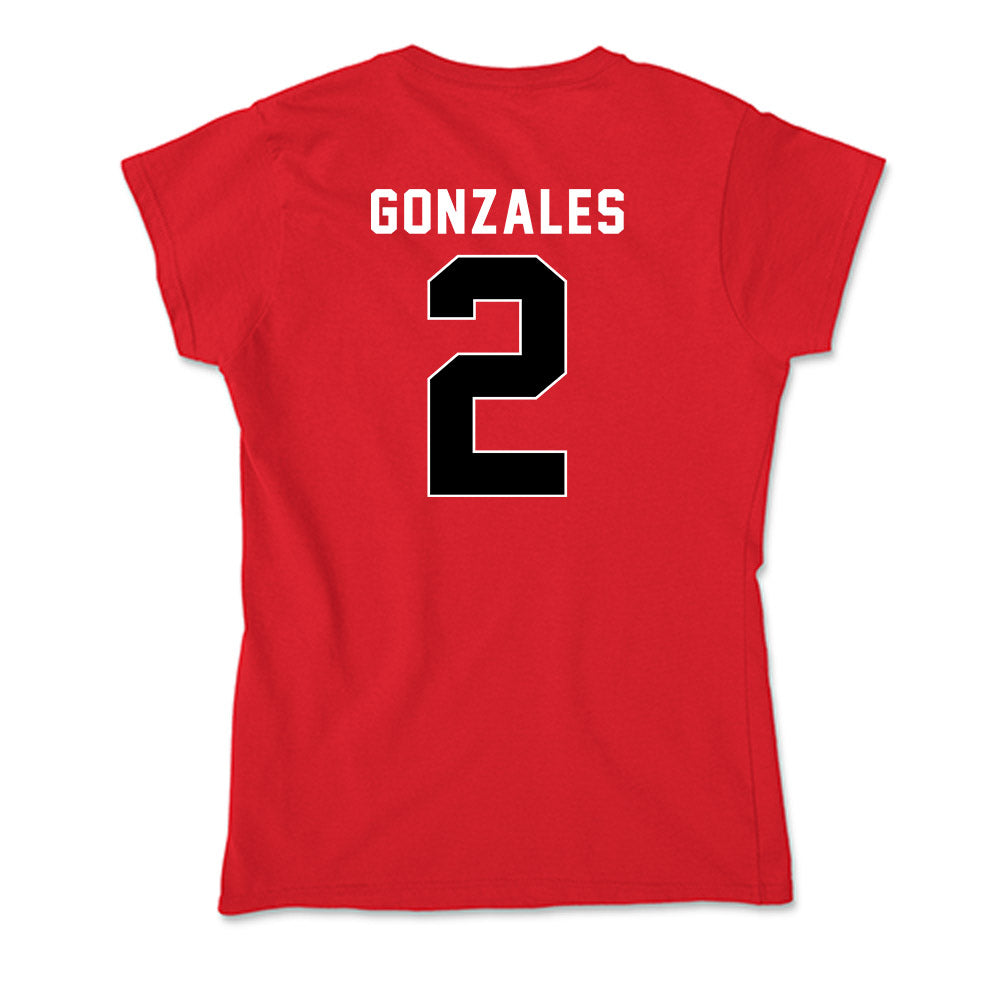 Houston - NCAA Women's Soccer : Laney Gonzales - Soft Style Women’s T-Shirt-1