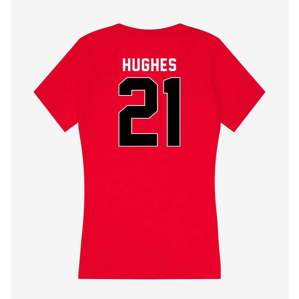 Houston - NCAA Football : Makhi Hughes - Women's V-Neck T-Shirt-1