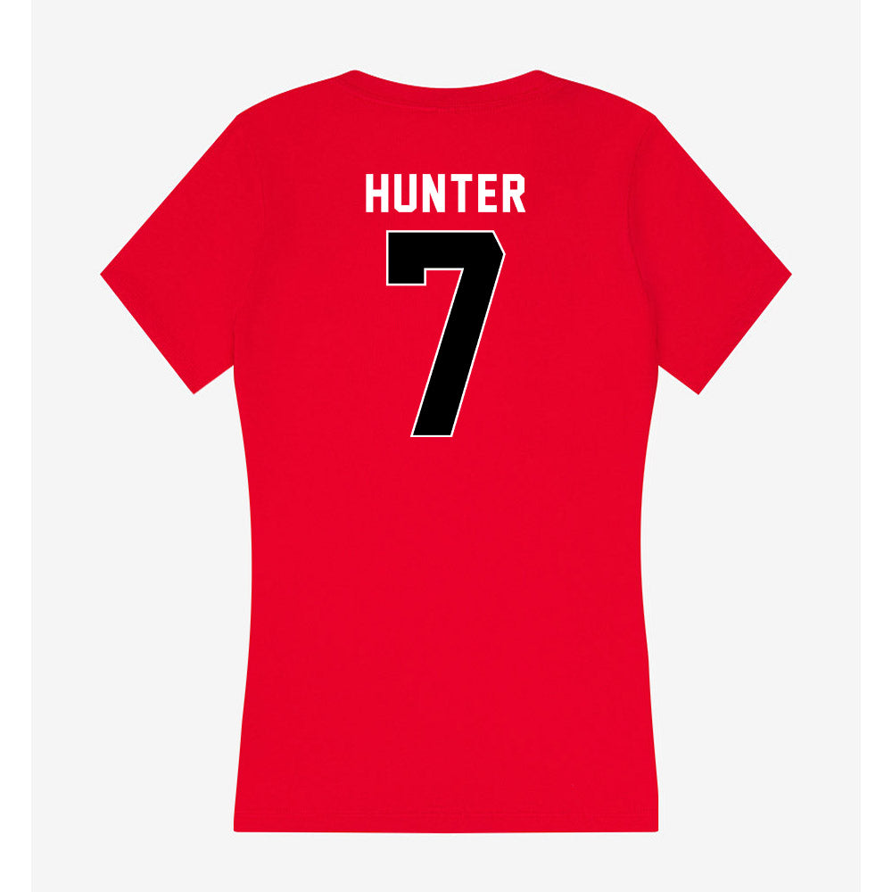 Houston - NCAA Women's Basketball : Kyndall Hunter - Women's V-Neck T-Shirt-1