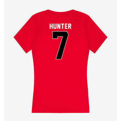 Houston - NCAA Women's Basketball : Kyndall Hunter - Women's V-Neck T-Shirt-1