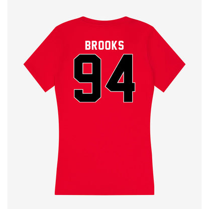 Houston - NCAA Football : Carmello Brooks - Women's V-Neck T-Shirt-1