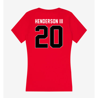 Houston - NCAA Football : James Henderson III - Women's V-Neck T-Shirt-1