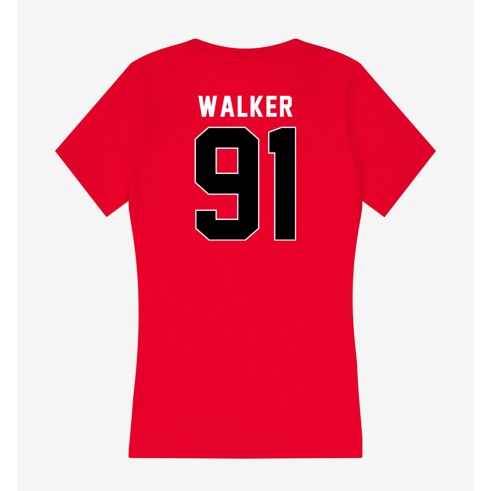 Houston - NCAA Football : Kaleb Walker - Women's V-Neck T-Shirt-1