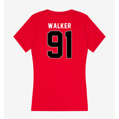 Houston - NCAA Football : Kaleb Walker - Women's V-Neck T-Shirt-1