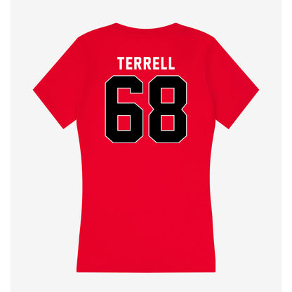 Houston - NCAA Football : Sean Terrell - Women's V-Neck T-Shirt-1