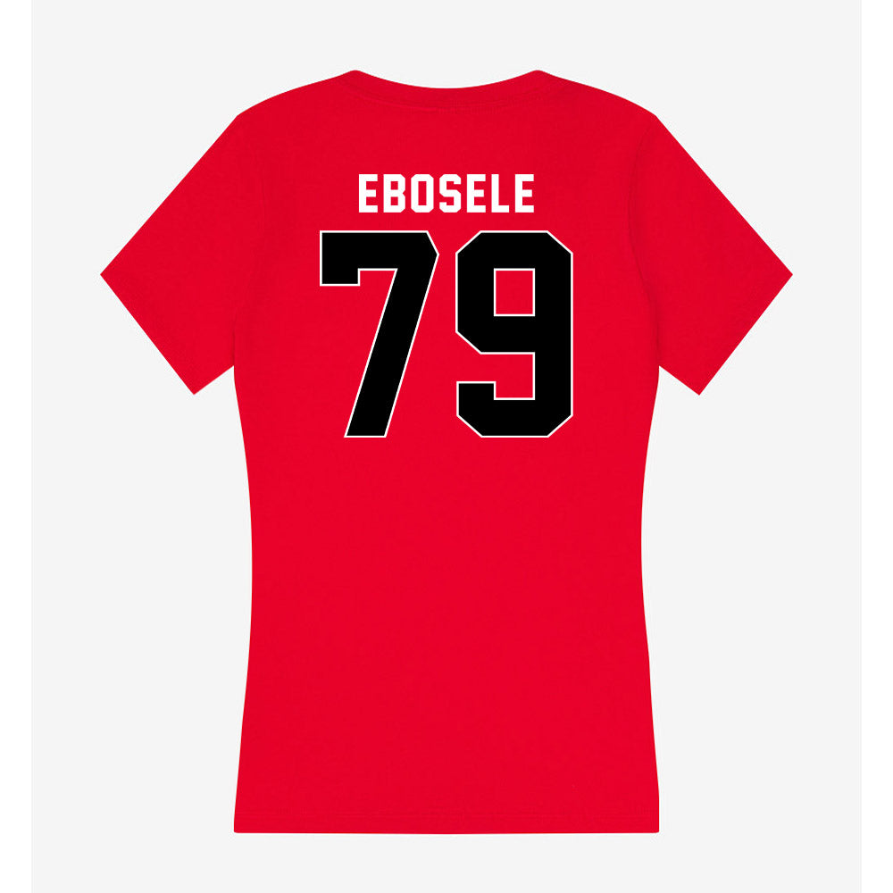 Houston - NCAA Football : Alvin Ebosele - Women's V-Neck T-Shirt-1