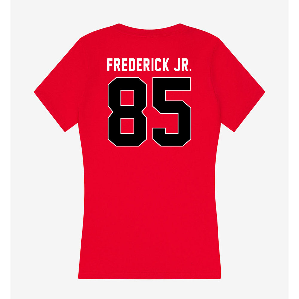 Houston - NCAA Football : Traville Frederick Jr. - Women's V-Neck T-Shirt-1