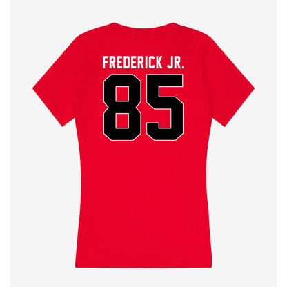 Houston - NCAA Football : Traville Frederick Jr. - Women's V-Neck T-Shirt-1