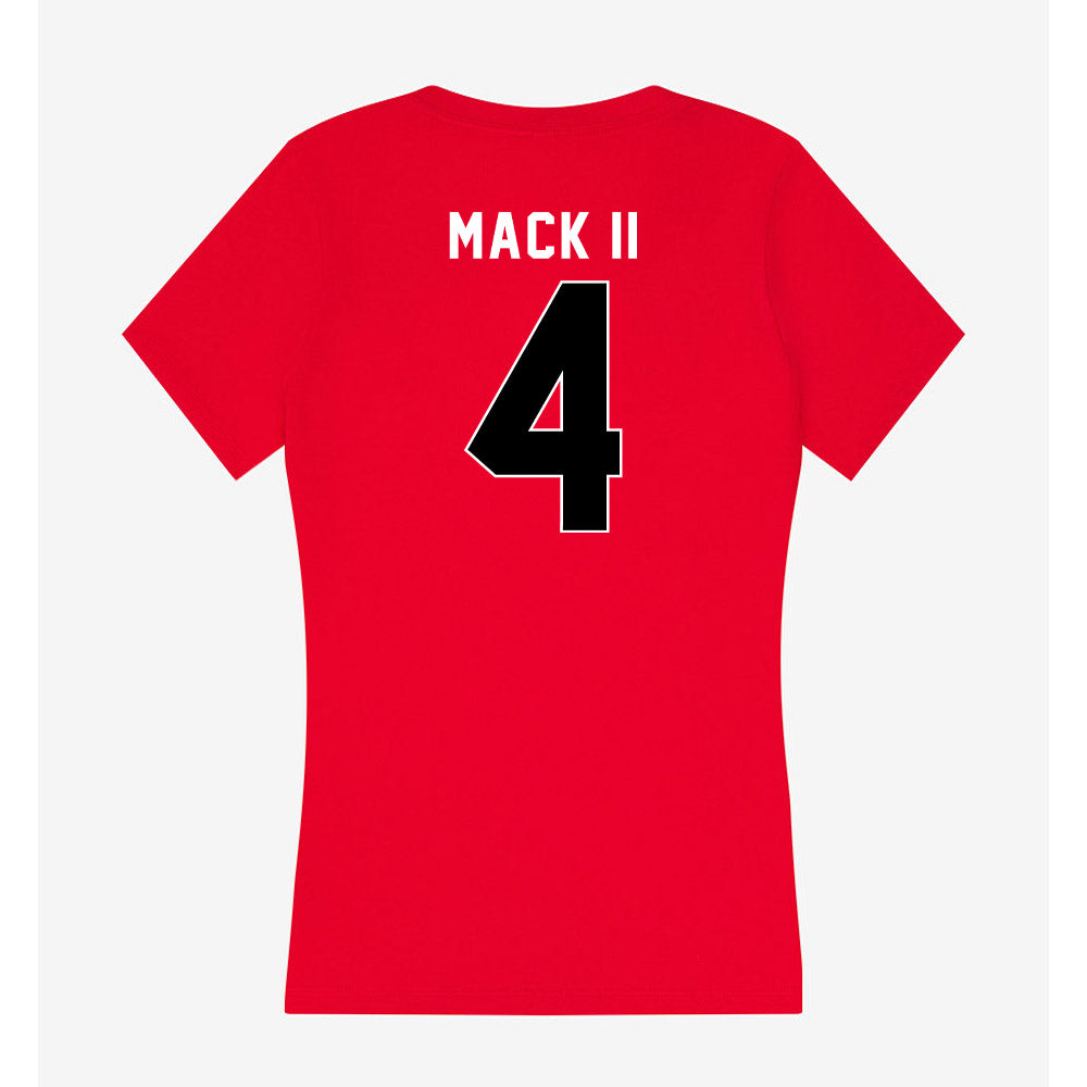 Houston - NCAA Football : Brandon Mack II - Women's V-Neck T-Shirt-1