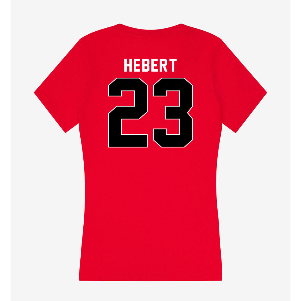 Houston - NCAA Football : John Hebert - Women's V-Neck T-Shirt-1