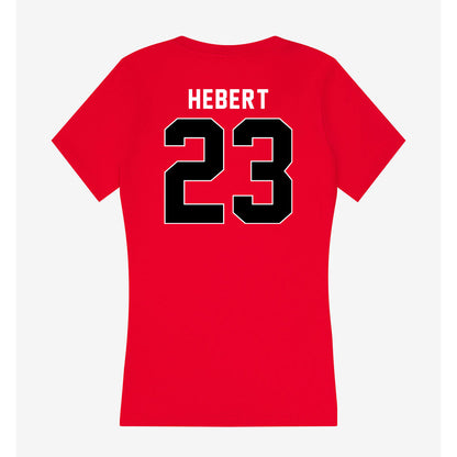 Houston - NCAA Football : John Hebert - Women's V-Neck T-Shirt-1