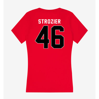 Houston - NCAA Football : Jeffrey Strozier - Women's V-Neck T-Shirt-1