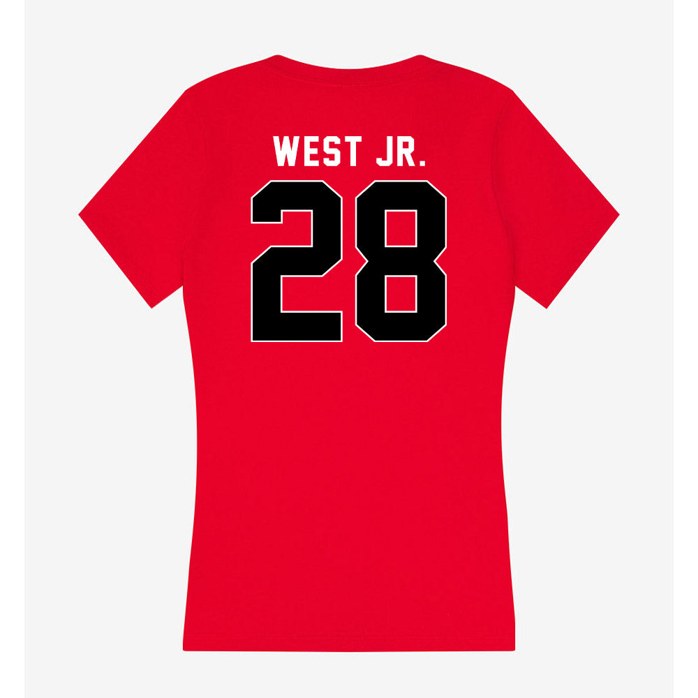 Houston - NCAA Football : Kenzy West Jr. - Women's V-Neck T-Shirt-1