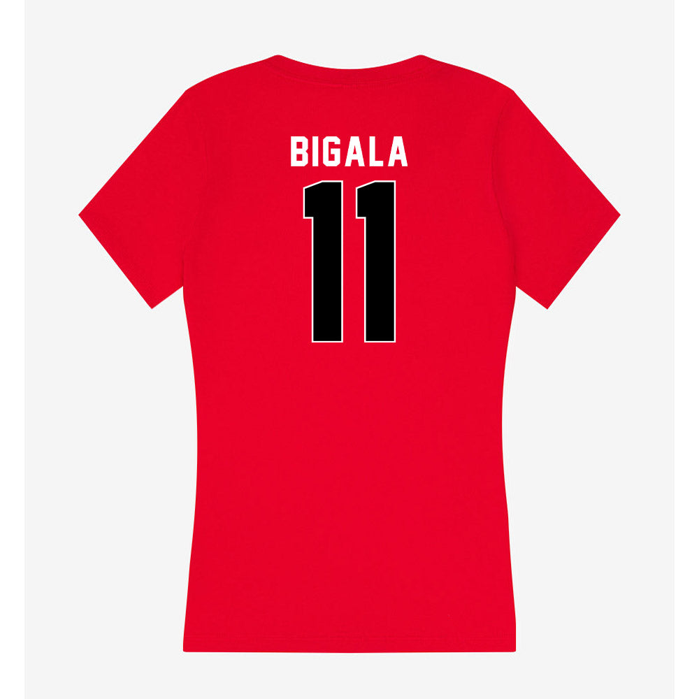 Houston - NCAA Women's Soccer : Elizabeth Bigala - Women's V-Neck T-Shirt-1