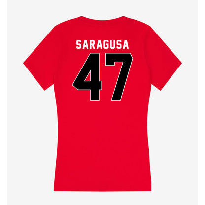 Houston - NCAA Football : Anthony Saragusa - Women's V-Neck T-Shirt-1