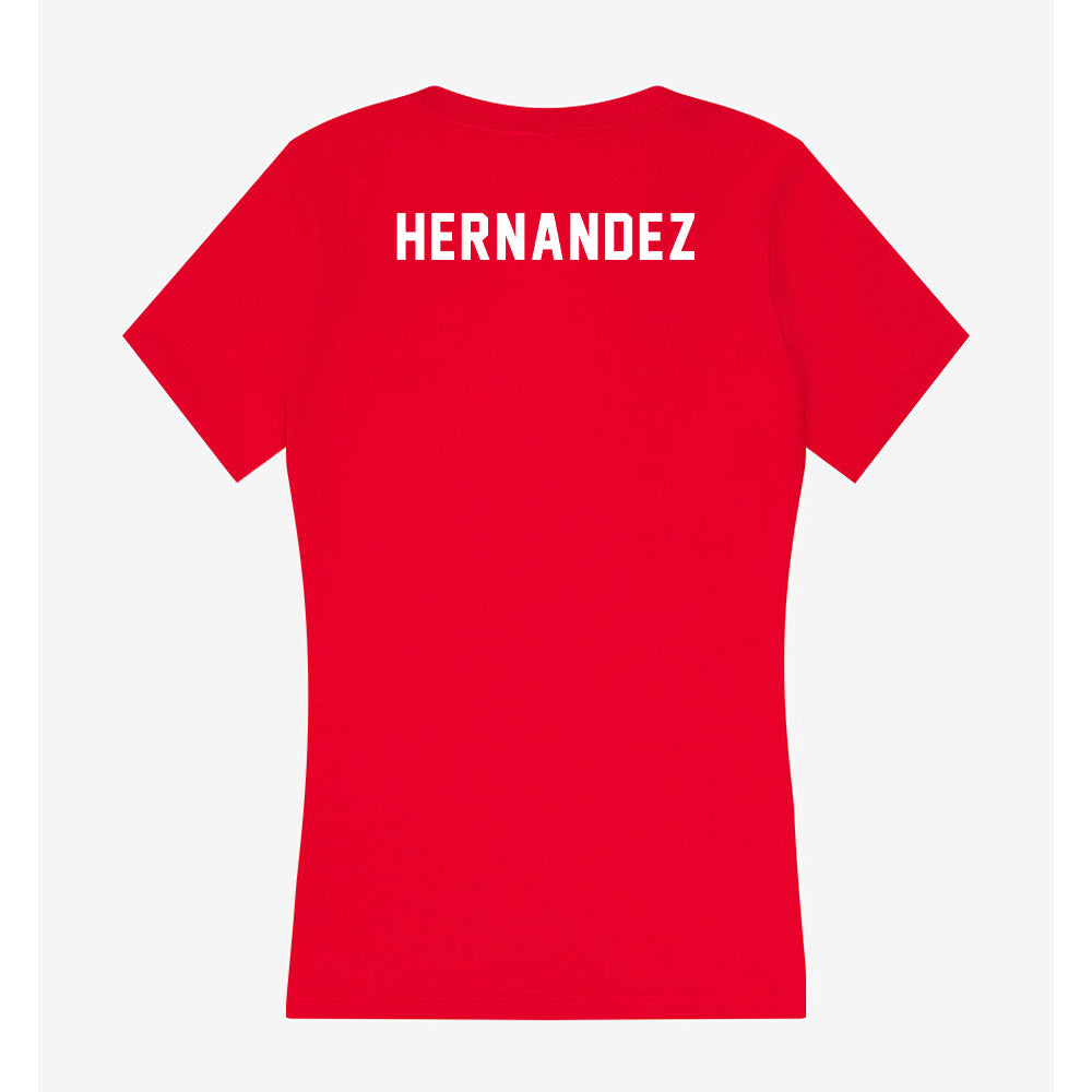 Houston - NCAA Men's Track & Field : Elijah Hernandez - Women's V-Neck T-Shirt-1