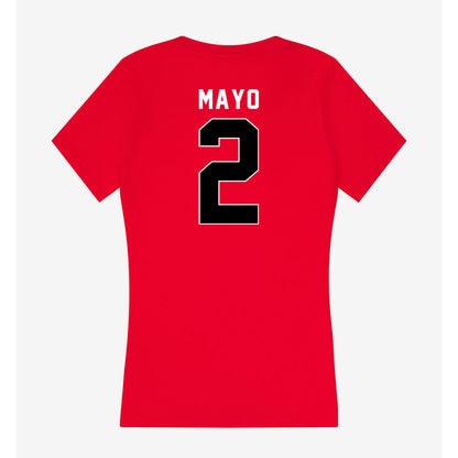 Houston - NCAA Football : Jalen Mayo - Women's V-Neck T-Shirt-1