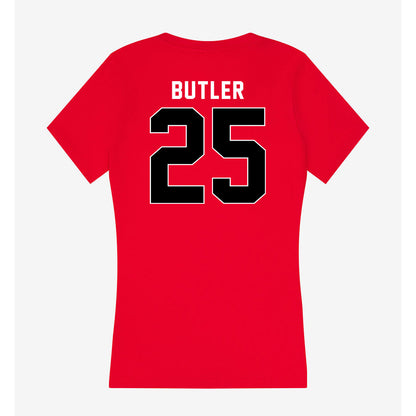 Houston - NCAA Football : DJ Butler - Women's V-Neck T-Shirt-1