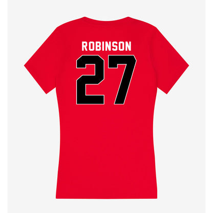 Houston - NCAA Football : Braeden Robinson - Women's V-Neck T-Shirt-1