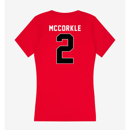 Houston - NCAA Women's Basketball : Alyvia McCorkle - Women's V-Neck T-Shirt-1