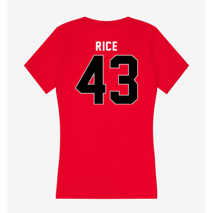 Houston - NCAA Football : Sheldon Rice - Women's V-Neck T-Shirt-1