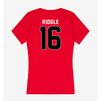 Houston - NCAA Football : Jayshon Ridgle - Women's V-Neck T-Shirt-1