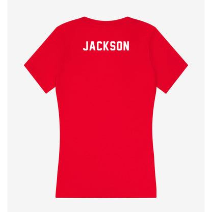 Houston - NCAA Women's Track & Field : Taylor Jackson - Women's V-Neck T-Shirt-1
