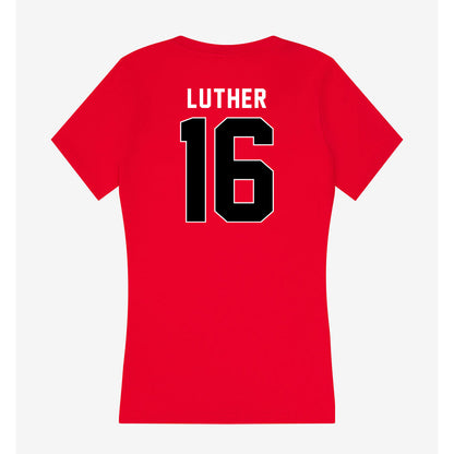 Houston - NCAA Softball : Savanna Luther - Women's V-Neck T-Shirt-1