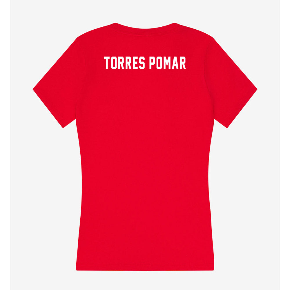Houston - NCAA Women's Swimming & Diving : Regina Torres Pomar - Women's V-Neck T-Shirt-1