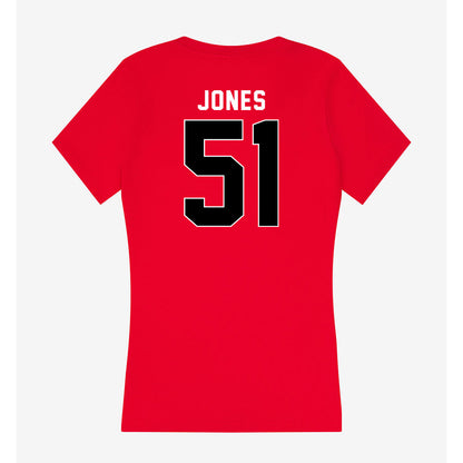 Houston - NCAA Football : Hunter Jones - Women's V-Neck T-Shirt-1