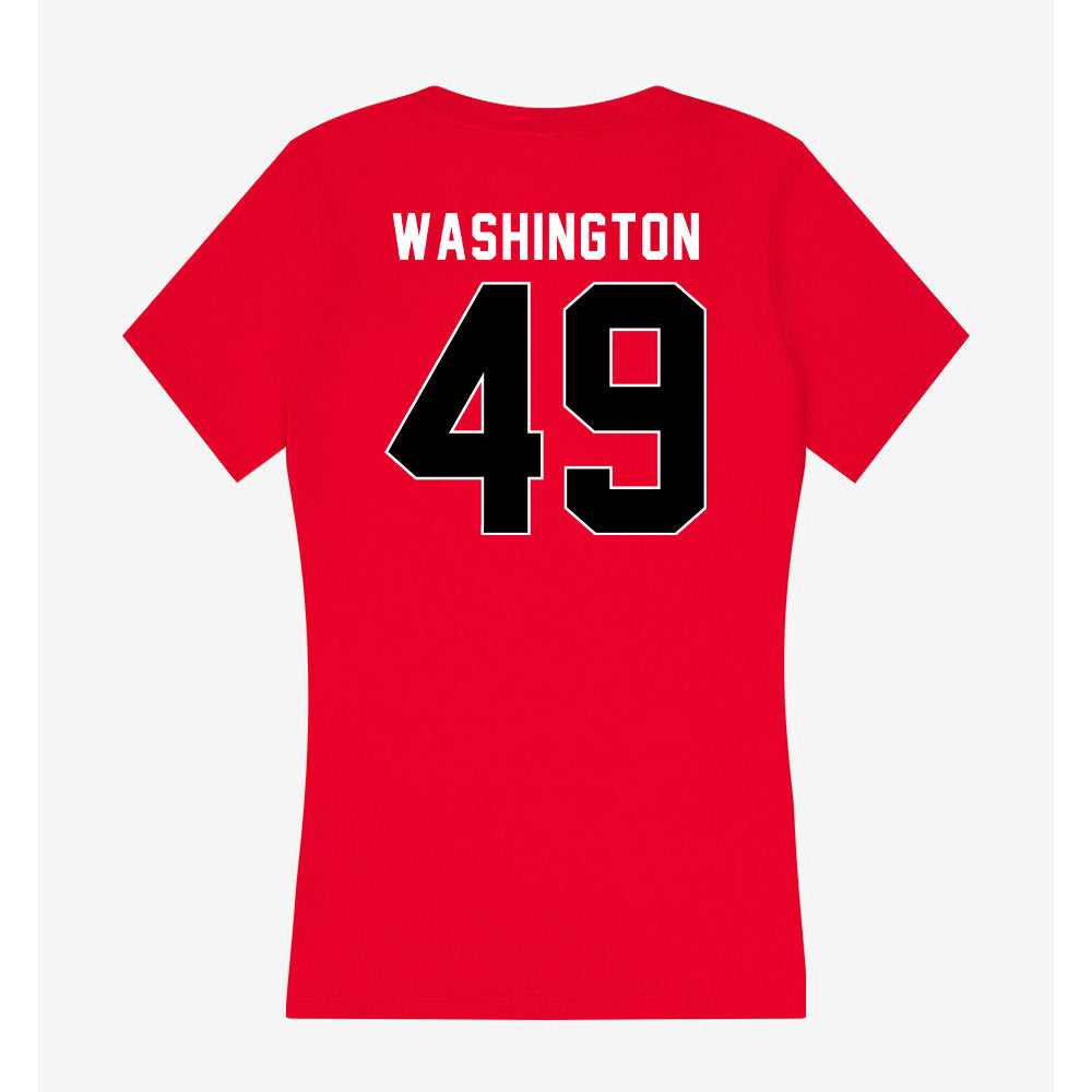 Houston - NCAA Football : Darius Washington - Women's V-Neck T-Shirt-1