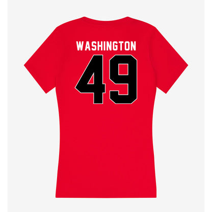 Houston - NCAA Football : Darius Washington - Women's V-Neck T-Shirt-1